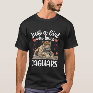 Camiseta Arte Jaguar Engraçada Para Meninas Mulheres Crianç