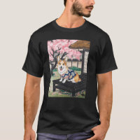 Arte Japonesa Corgi Kyosai Antiga Obra de Arte Jap