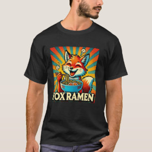 Camiseta Arte Japonesa Pop Amante de Macarrão Vida Selvagem