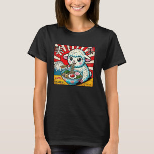 Camiseta Arte Japonesa Pop Montanha Fuji Pôr do Sol Cordeir