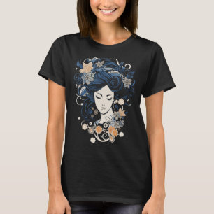 Camiseta Arte Japonesa: Roupa Indígena Aestética Floral