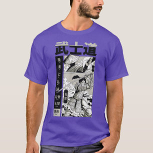 Camiseta Arte Japonesa Samurai Vintage Fighter Retro Design