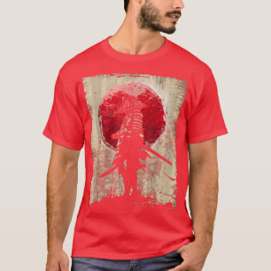 Camiseta Arte Japonesa Samurai Vintage Fighter Retro Design