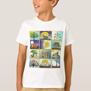 Camiseta Arte Judaica 12 Tribos de Israel