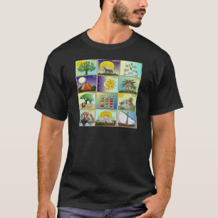 Camiseta Arte Judaica 12 Tribos de Israel