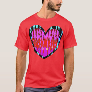 Camiseta arte legal de amor de coração vermelho