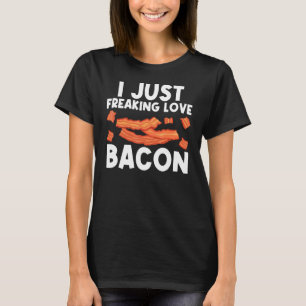 Camiseta Arte legal De Bacon Para Homens, Porco, Fenda