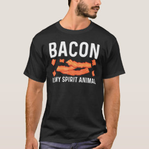 Camiseta Arte legal De Bacon Para Homens, Porco, Fenda