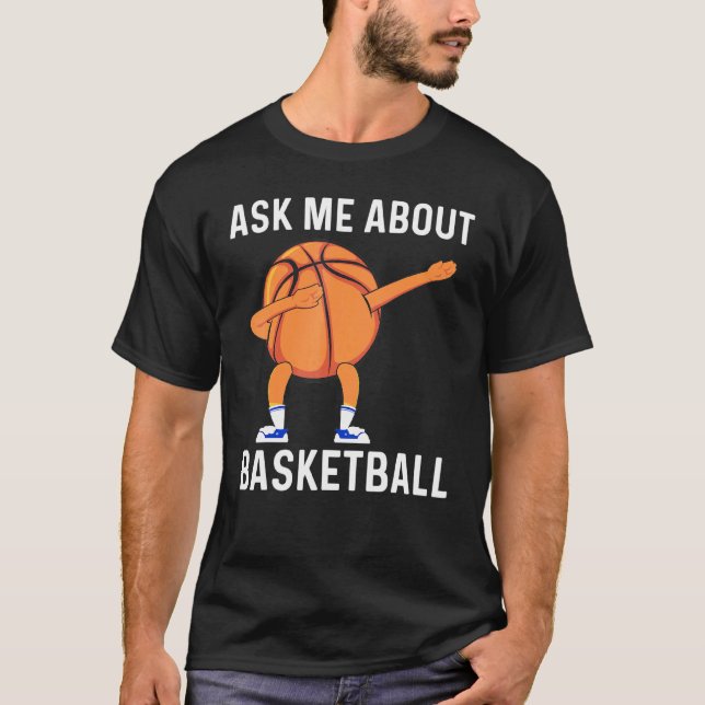 Camiseta Arte legal De Basquete Para Homens Dabando De Chá (Frente)