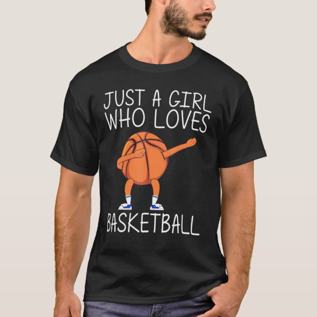 Camiseta Arte legal De Basquete Para Meninas Crianças Borra (Frente)