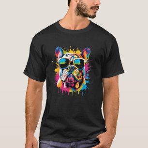 Camiseta Arte Legal de Bulldog para Homens Mulheres Cachorr