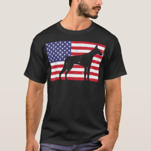 Camiseta Arte Legal de Cachorro Doberman Para Homens Mulher