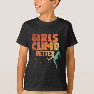 Camiseta Arte Legal de Climber de Rocha para Mulheres Menin