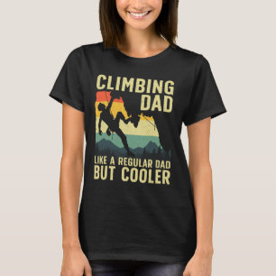 Camiseta Arte Legal de Escalada para Homens Pai Escalador d