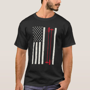 Camiseta Arte Legal de Esqui para Homens e Mulheres Tema de
