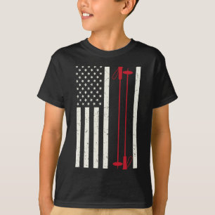 Camiseta Arte Legal de Esqui para Homens Mulheres Tema de E