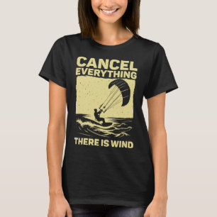 Camiseta Arte Legal de Kitesurfing Para Homens Mulheres Kit