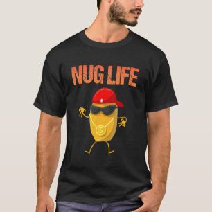 Camiseta Arte Legal de Nugget de Frango para Meninos Amante