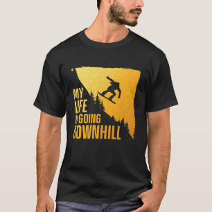 Camiseta Arte Legal de Snowboarding para Homens Mulheres Sn