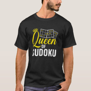 Camiseta Arte Legal de Sudoku para Mulheres Meninas Jogador
