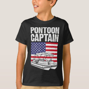Camiseta Arte Legal do Capitão do Barco Pontão para Homens