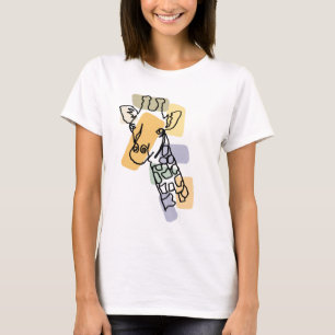 Camiseta Arte legal e divertida da Girafa Abstrato