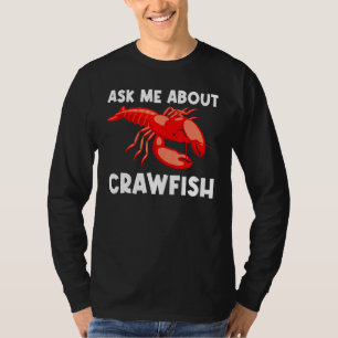 Camiseta Arte legal Para Homens Lagostas Crawdad Bo