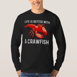 Camiseta Arte legal Para Homens Lagostas Crawdad Bo
