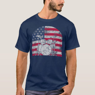 Camiseta Arte legal Para Homens Meninos Drummer Percu
