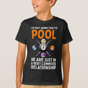 Camiseta Arte legal Para Homens Mulheres Billiard 8 Ball P