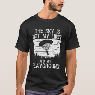 Camiseta Arte legal Para Homens Paraquedas Skydive