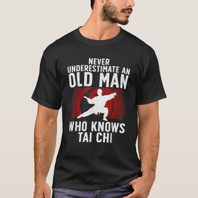 Camiseta Arte legal Tai Chi Para Os Homens Do Avô Artes Mar (Frente)