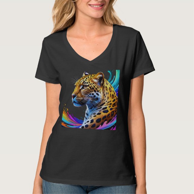 Camiseta Arte-leopardo (Frente)