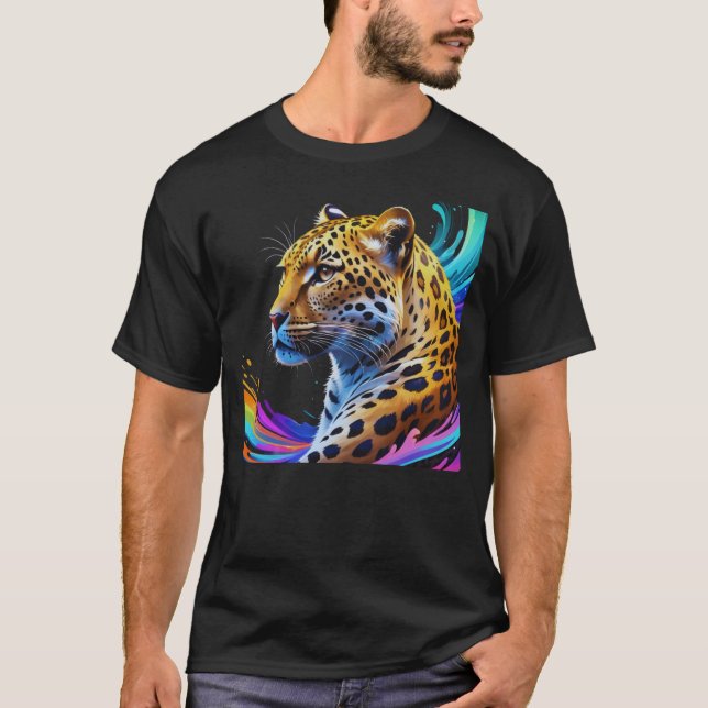 Camiseta Arte-leopardo (Frente)