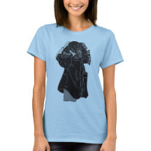 Arte Linear de Garota de Anime Minimalista Preto e