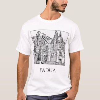 Camiseta Arte Linear Minimalista da Silhueta Medieval de Pá