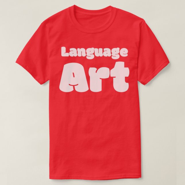 Camiseta Arte linguística (Frente do Design)