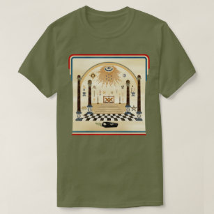 Camiseta Arte maçónica do avental de George Washington