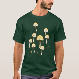 Camiseta Arte mágica do Doodle dos cogumelos