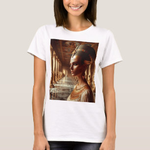 Camiseta Arte Majestosa da Rainha Egípcia: Lealdade Antiga 