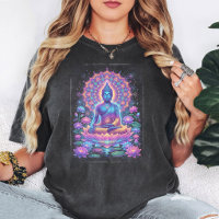 Arte Mandala do Lótus de Meditação do Buda de Neon
