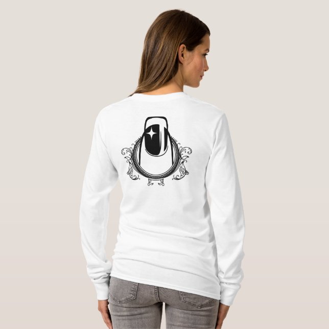 Camiseta Arte Manicurista (Parte Traseira Completa)
