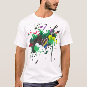 Camiseta Arte manual - Borboleta em Flor