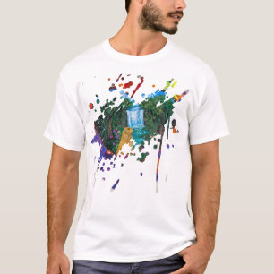 Camiseta Arte Manual – Cão junto à Cachoeira