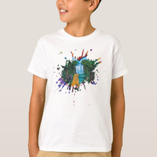 Camiseta Arte Manual – Cão junto à Cachoeira