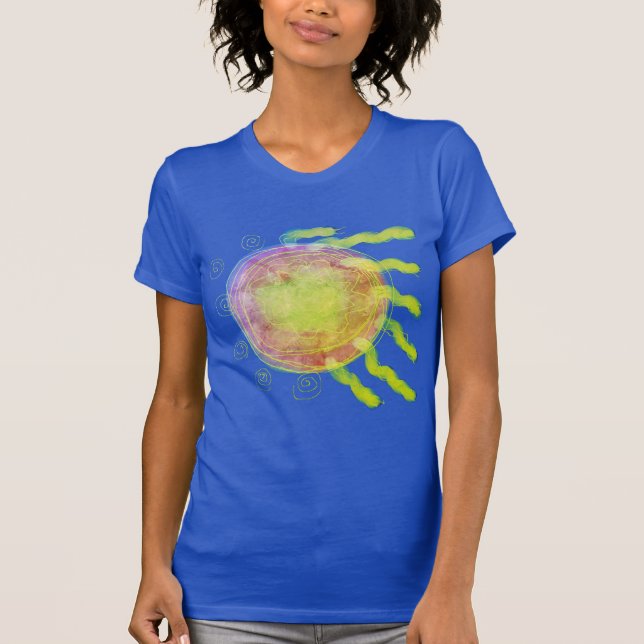 Camiseta Arte Maravilhosa com Abstrato original de Sol voad (Frente)