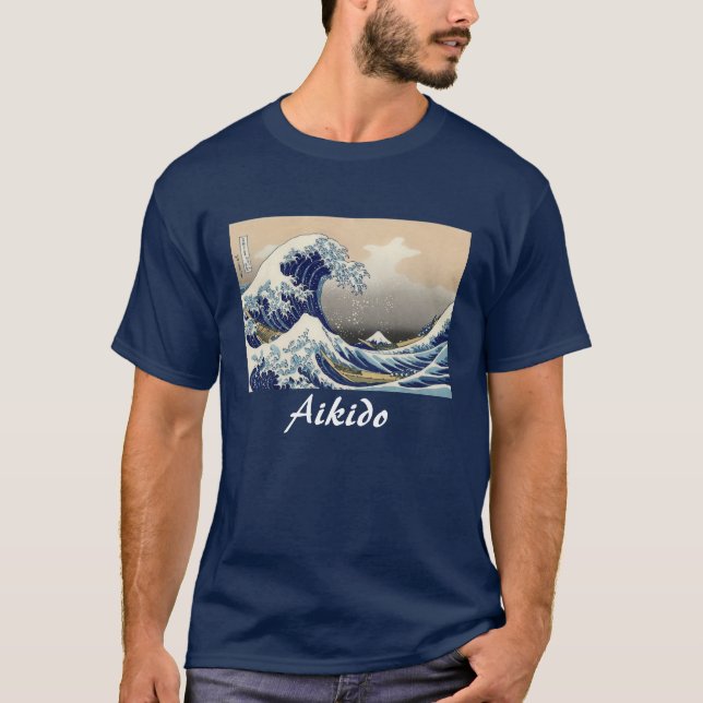 Camiseta Arte marcial do japonês do Aikido (Frente)