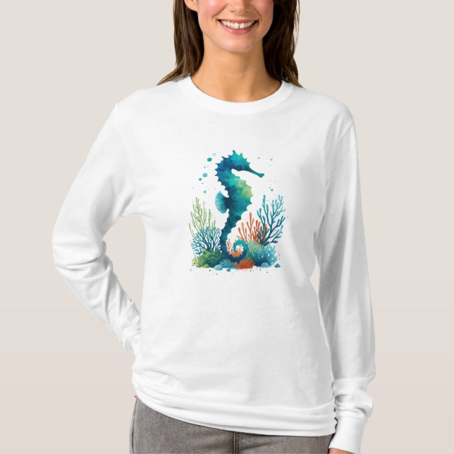 Camiseta Arte marítima náutica/praia/costeira (Frente)