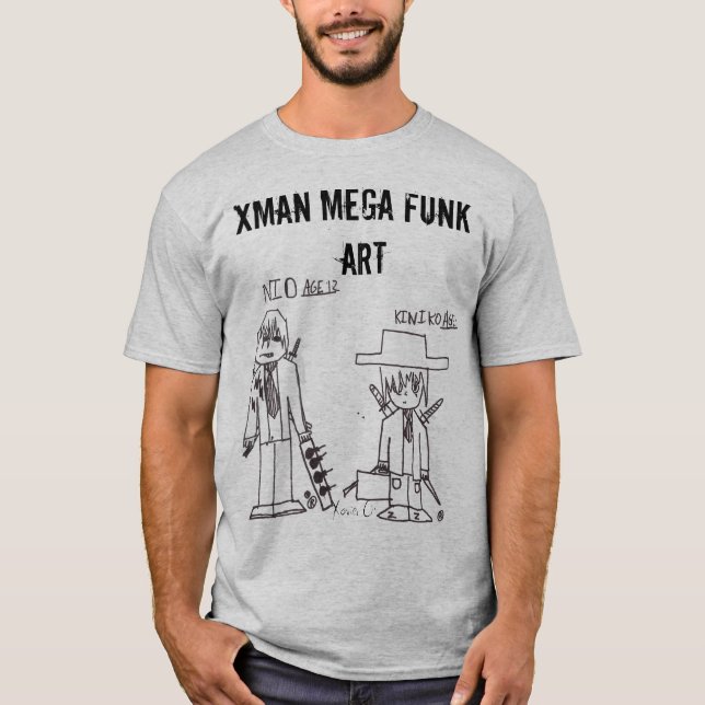 Camiseta Arte mega do funk de Xman (Frente)