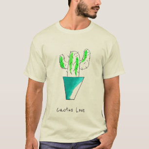 Camiseta Arte mexicana bonito da planta do cacto